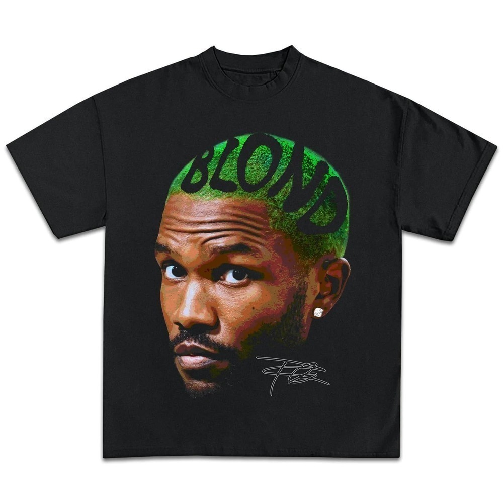 Frank Oceans Shirt Rap Tee Concert  Blonds Album Cover Graphic Tshirt